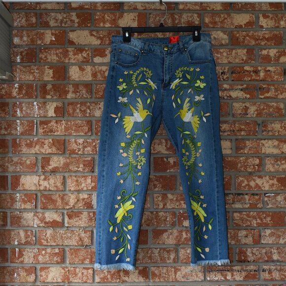 V Cristina blue denim jeans - Picture 1 of 3